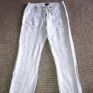 Gap Drawstring, Blue/White Striped pants